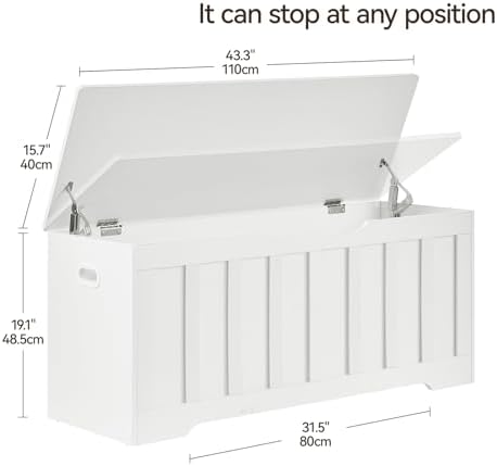 VANKILEY 43.3" Storage Chest Extra Large, Storage Bench. - Image 2