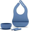 Lalo Starting Solids Kit, 4-Piece Non-Toxic Silicone Baby Feeding Set by Lalo