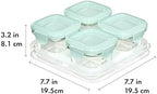 OXO Tot Glass Baby Blocks Food Storage Containers, 4 oz - Image 7