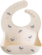 mushie Silicone Baby Bib | Adjustable Fit Waterproof Bibs by mushie