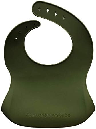 Denver James Silicone Feeding Bibs | Dishwasher Safe. Waterproof. Adjustable. - Image 3