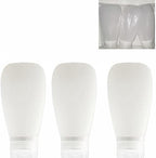 Travel Bottles for Toiletries, TSA Approved 3oz Leak Proof Silicone Soft by Lyob