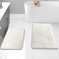 Clara Clark 2 Piece Bathroom Rugs Bath Mat Set, Velvet Memory Foam Bath Mats by ClaraClark