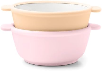 Ello Clean Start Ceramic Toddler Bowls by Ello