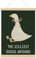 NaZaUK One Silly Goose Birthday Decor Girl, Poster Hanger Frame, Bow Wall Decor by Unknown
