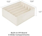 Linen Bra Organizer for Drawer, 18 Divided Cells - Image 3