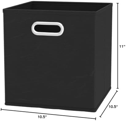 Amazon Basics Collapsible Cube Storage Bins, Space-Saving, Organizing Fabric - Image 5