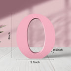 6 Inch Pink Wood Letters Unfinished Wood Letters - Image 2