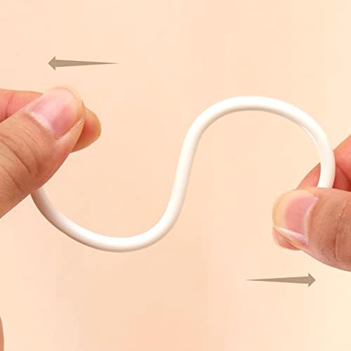 POVETIRE 30 Pack 2.5 Inch Rubber White S Hook - Image 3