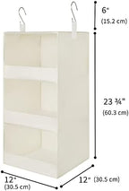 GRANNY SAYS 3-Shelf Hanging Closet Organizer, Foldable Storage - Image 3