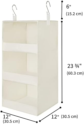 GRANNY SAYS 3-Shelf Hanging Closet Organizer, Foldable Storage - Image 3