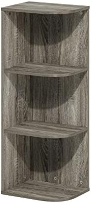 Furinno PASIR Book Shelf, 3-Tier Corner Bookshelf by Furinno-FitsYourSpaceFitsYourBudget