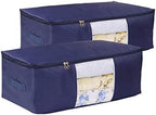 Comforter Storage Bags Pack of 2, Pillow Beddings/Blanket Clothes Organizer by VEAMOR
