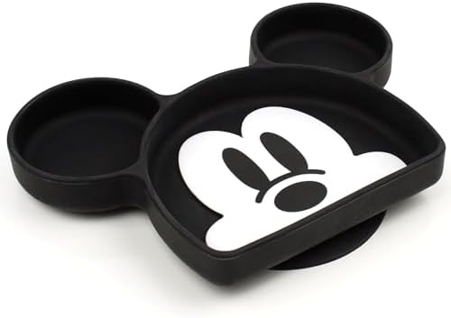 Bumkins Disney Silicone Grip Dish, Suction Plate, Divided Plate, Baby Toddler by Bumkins
