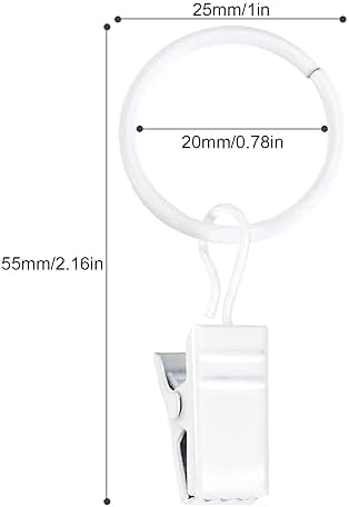 POVETIRE 30 Metal Rings Hooks Hanging Baby Headband Brackets Metal Clips - Image 3