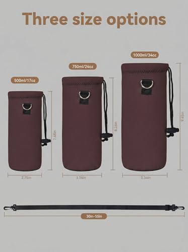 AUPET Water Bottle Sling Bag Carrier Crossbody Sleeve, Insulated Neoprene - Image 4
