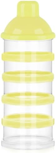 Accmor Formula Dispenser On The Go, 5 Compartments Stackable Formula Container by Accmor