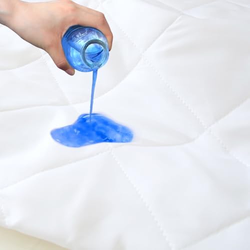 Mini Crib Mattress Protector 2 Pack Mini Crib Sheets Waterproof Pad Cover - Image 3