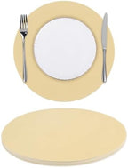 SHACOS 100 PCS Round Paper Placemats 13 inch Disposable Paper Place Mats by SHACOS