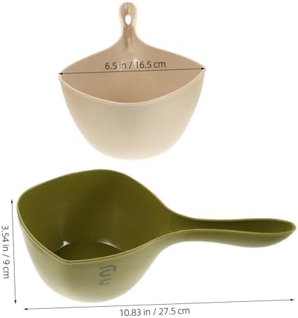 3pcs Ergonomic Long Handle Bath Spoon Skin-friendly Boys and Girls Bathing - Image 2