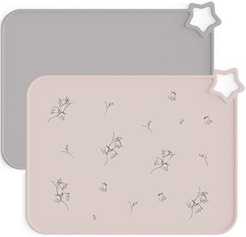 Moonkie Silicone Placemat for Babies: Toddler Table Mats for Self-Feeding by Moonkie