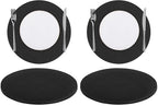 SHACOS 100 PCS Round Paper Placemats 13 inch Disposable Paper Place Mats by SHACOS