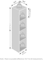 Furinno Cubic Extra Thick 4-Cube Closet Organizers and Storage - Image 2