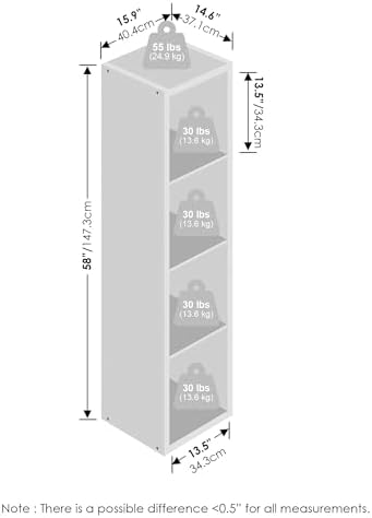 Furinno Cubic Extra Thick 4-Cube Closet Organizers and Storage - Image 2