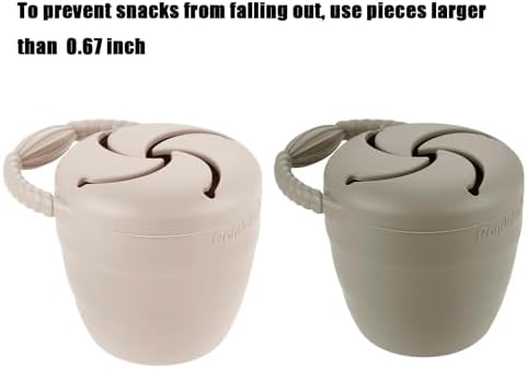 PandaEar Silicone Snack Containers, Collapsible Toddler Snack Cups Spill Proof - Image 5