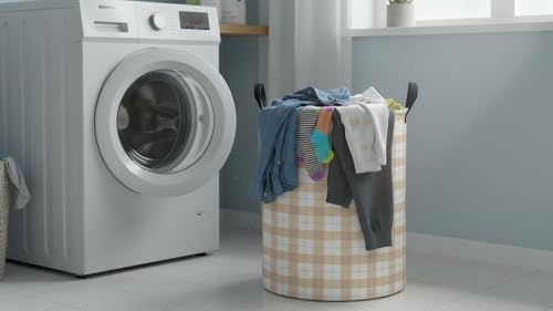 CLOCOR Large Laundry Basket, Waterproof Fabric Storage Container, Room Decor - Image 2
