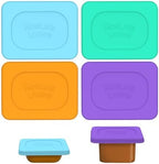MORLIKE LIVING Baby Food Storage Covers Fit Gerber Tubs, 4 Pack by MORLIKELIVING