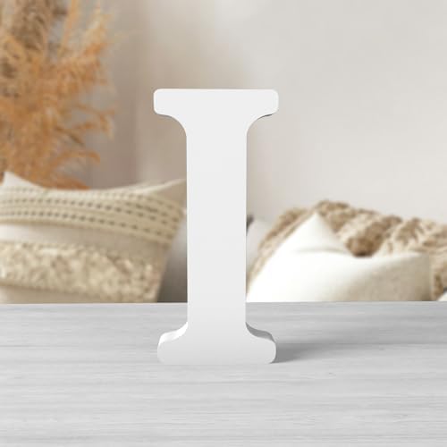 6 Inch White Wood Letters Unfinished Wood Letters by ZARUATU