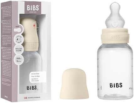 BIBS Plastic Baby Bottle, 150 ml, Silicone Nipple by BIBS