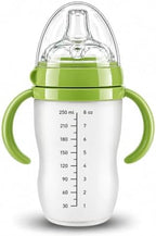 Silicone Baby Bottle with Handles, Anti-Colic Soft Nipple, BPA Free Infant by Unknown