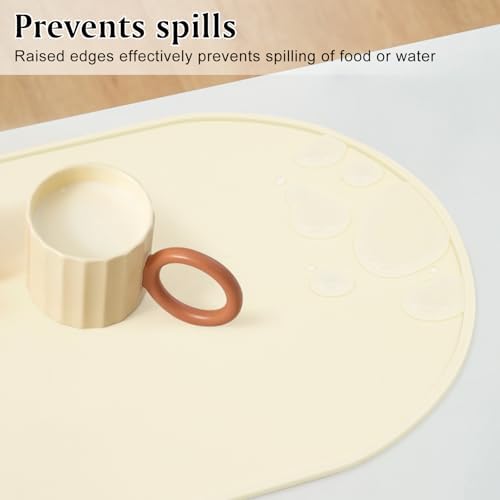 Silicone Placemat Set of 2, Heat Resistant Placemats - Image 4