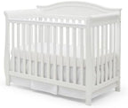 EVERYDAY KIDS White Pleated Crib Skirt; 100% Natural Cotton Nursery Crib - Image 7