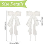 4Pcs Bow Curtain Tiebacks, Elegant Bow Butterfly Curtain Tiebacks - Image 2
