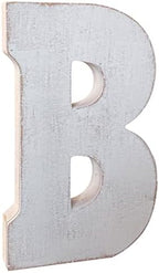 Large Wood Letter Distressed White Wash Alphabet Wall Décor Monogram Letter - Image 2