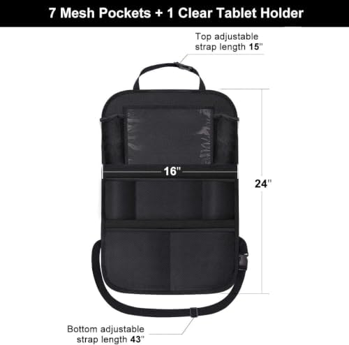 ONE PIX Backseat Car Organizer Mats Back Seat Organizers and Storage Bag - Image 3