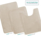 Clara Clark Bathroom Rugs, Velvet Memory Foam Bath Mat, Non-Slip Bath Rugs - Image 3