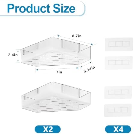 Natheeph Bath Toy Organizer 2-Pack Large Capacity Bath Toy Storage Holder - Image 3