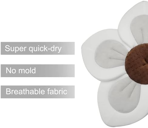 PandaEar Baby Bath Pad for Infant Newborn | Soft Flower 5 Petals for Sink - Image 4
