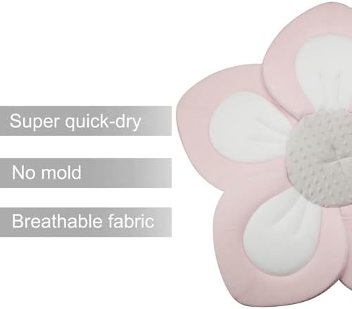 PandaEar Baby Bath Pad for Infant Newborn | Soft Flower 5 Petals for Sink - Image 3
