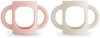 mushie Silicone Baby Bottle Handles 2-Pack | Fits 4 oz & 8 oz Narrow, Wide Neck by mushie