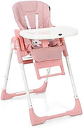 INFANS 4 in 1 High Chair–Booster Seat, Convertible Highchair w/Adjustable by INFANS