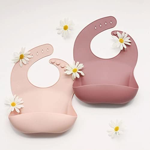 Ginbear Silicone Bibs Set for Babies 2 Pack 6 M+ - Image 2
