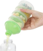 Accmor Formula Dispenser On The Go, 4 Compartments Stackable Formula Container - Image 5