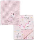 CREVENT 2Pcs 30''X40'' Cute Cozy Fluffy Warm Baby Blankets by CREVENT