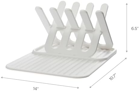 Munchkin Bottle Drying Rack and Mat, Holds 8 Bottles, Pump Parts, & Accessories - Image 6