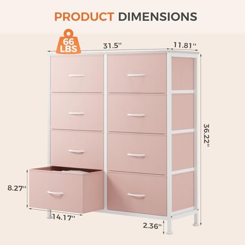 Sweetcrispy 8 Drawer Fabric Dresser - Image 3